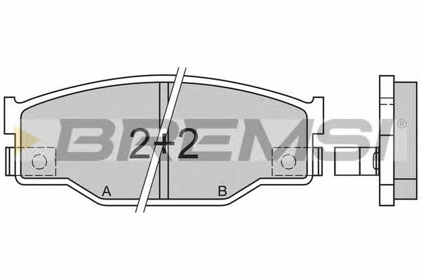 Bremsi BP2403 Гальмівні колодки, комплект BP2403: Купити у Польщі - Добра ціна на 2407.PL!