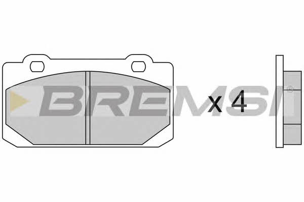 Bremsi BP2240 Гальмівні колодки, комплект BP2240: Приваблива ціна - Купити у Польщі на 2407.PL!