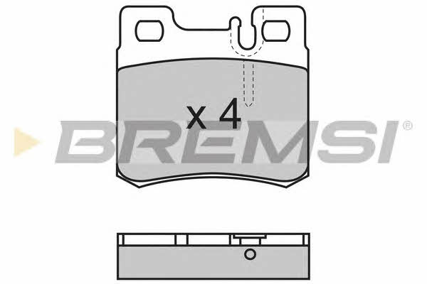 Bremsi BP2495 Brake Pad Set, disc brake BP2495: Buy near me in Poland at 2407.PL - Good price!