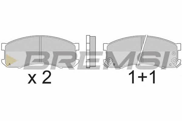 Bremsi BP2504 Brake Pad Set, disc brake BP2504: Buy near me in Poland at 2407.PL - Good price!