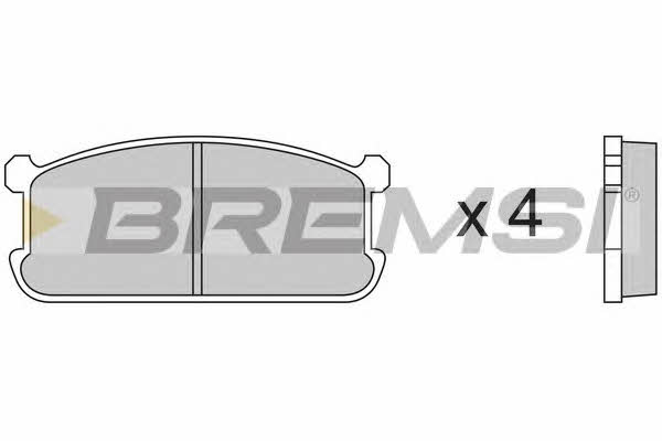 Bremsi BP2192 Brake Pad Set, disc brake BP2192: Buy near me in Poland at 2407.PL - Good price!