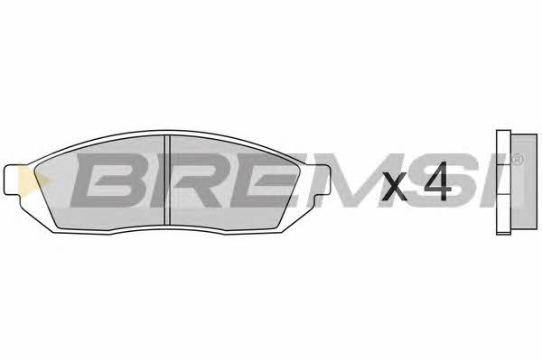 Bremsi BP2176 Brake Pad Set, disc brake BP2176: Buy near me in Poland at 2407.PL - Good price!