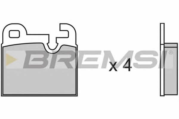 Bremsi BP2145 Тормозные колодки дисковые, комплект BP2145: Отличная цена - Купить в Польше на 2407.PL!