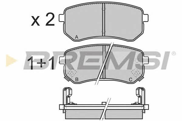 Bremsi BP3212 Тормозные колодки дисковые, комплект BP3212: Отличная цена - Купить в Польше на 2407.PL!