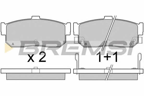 Bremsi BP2513 Scheibenbremsbeläge, Set BP2513: Kaufen Sie zu einem guten Preis in Polen bei 2407.PL!