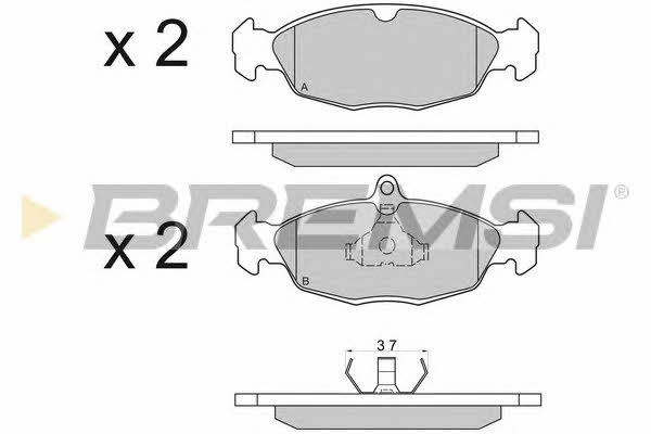 Bremsi BP2520 Brake Pad Set, disc brake BP2520: Buy near me in Poland at 2407.PL - Good price!