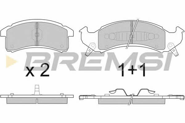Bremsi BP2799 Brake Pad Set, disc brake BP2799: Buy near me in Poland at 2407.PL - Good price!