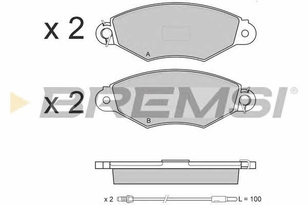 Bremsi BP3019 Brake Pad Set, disc brake BP3019: Buy near me in Poland at 2407.PL - Good price!