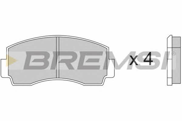 Bremsi BP2168 Brake Pad Set, disc brake BP2168: Buy near me in Poland at 2407.PL - Good price!