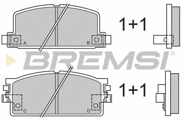Bremsi BP2294 Brake Pad Set, disc brake BP2294: Buy near me in Poland at 2407.PL - Good price!