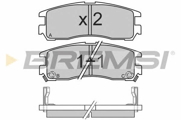 Bremsi BP2428 Brake Pad Set, disc brake BP2428: Buy near me in Poland at 2407.PL - Good price!