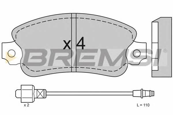 Bremsi BP2127 Brake Pad Set, disc brake BP2127: Buy near me in Poland at 2407.PL - Good price!