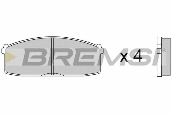 Bremsi BP2237 Brake Pad Set, disc brake BP2237: Buy near me in Poland at 2407.PL - Good price!