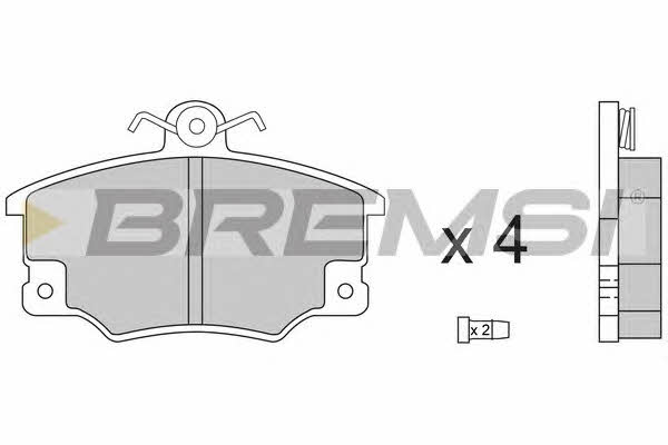 Bremsi BP2268 Тормозные колодки дисковые, комплект BP2268: Отличная цена - Купить в Польше на 2407.PL!