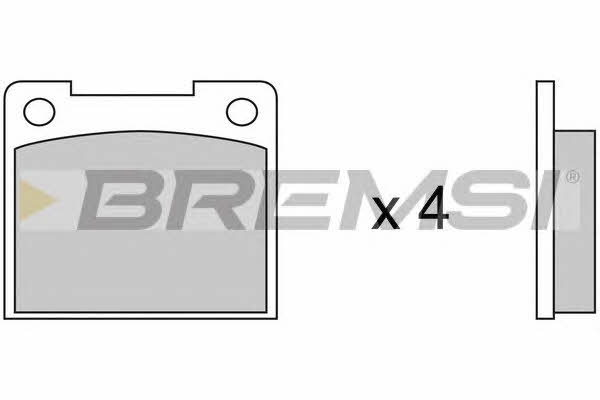 Bremsi BP2390 Тормозные колодки дисковые, комплект BP2390: Отличная цена - Купить в Польше на 2407.PL!