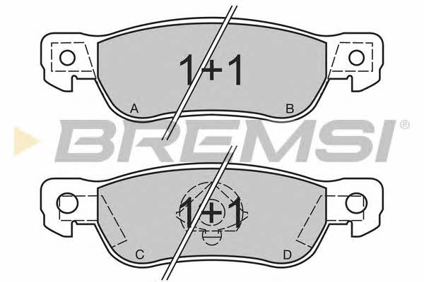 Bremsi BP2436 Brake Pad Set, disc brake BP2436: Buy near me in Poland at 2407.PL - Good price!