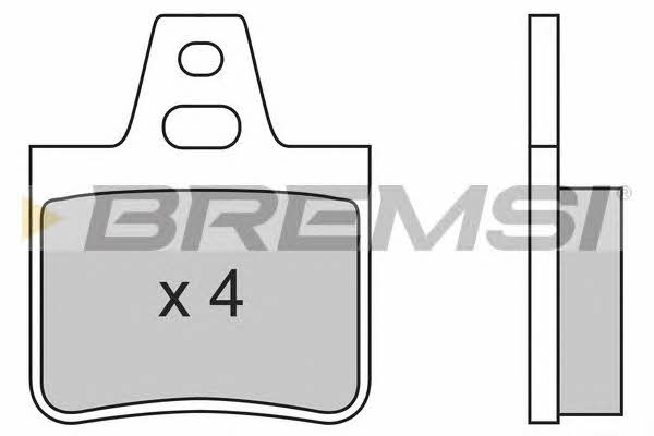Bremsi BP2455 Brake Pad Set, disc brake BP2455: Buy near me in Poland at 2407.PL - Good price!