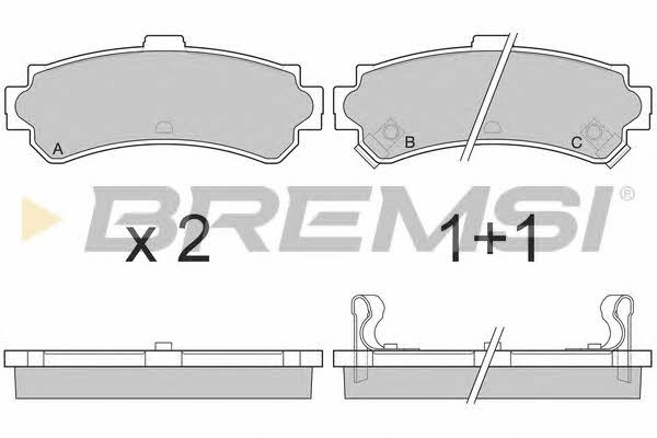 Bremsi BP2690 Гальмівні колодки, комплект BP2690: Приваблива ціна - Купити у Польщі на 2407.PL!