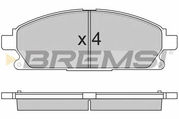 Bremsi BP2857 Тормозные колодки дисковые, комплект BP2857: Отличная цена - Купить в Польше на 2407.PL!