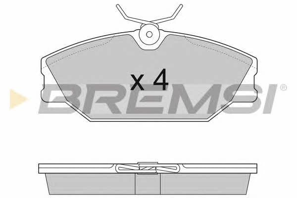 Bremsi BP2874 Brake Pad Set, disc brake BP2874: Buy near me in Poland at 2407.PL - Good price!