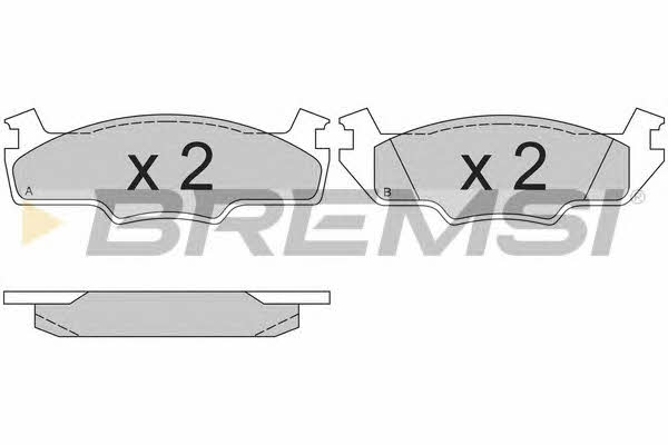 Bremsi BP2166 Brake Pad Set, disc brake BP2166: Buy near me in Poland at 2407.PL - Good price!