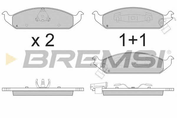 Bremsi BP2837 Brake Pad Set, disc brake BP2837: Buy near me in Poland at 2407.PL - Good price!