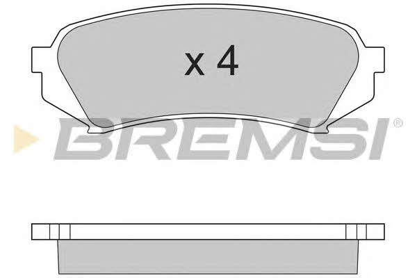 Bremsi BP2899 Тормозные колодки дисковые, комплект BP2899: Отличная цена - Купить в Польше на 2407.PL!