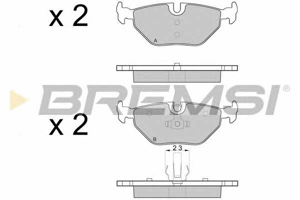 Bremsi BP3051 Brake Pad Set, disc brake BP3051: Buy near me in Poland at 2407.PL - Good price!