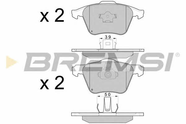 Bremsi BP3062 Brake Pad Set, disc brake BP3062: Buy near me in Poland at 2407.PL - Good price!