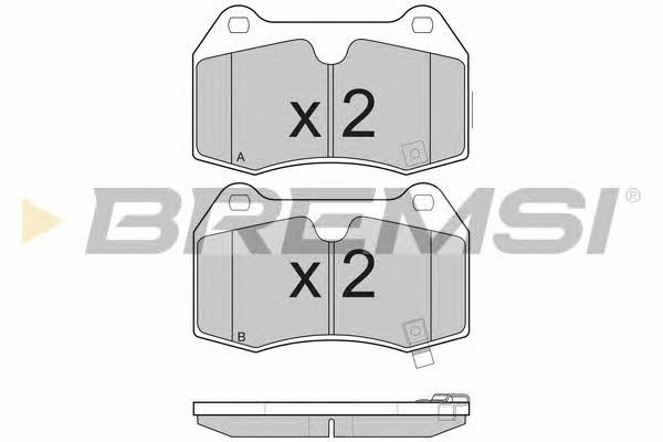 Bremsi BP3165 Brake Pad Set, disc brake BP3165: Buy near me in Poland at 2407.PL - Good price!