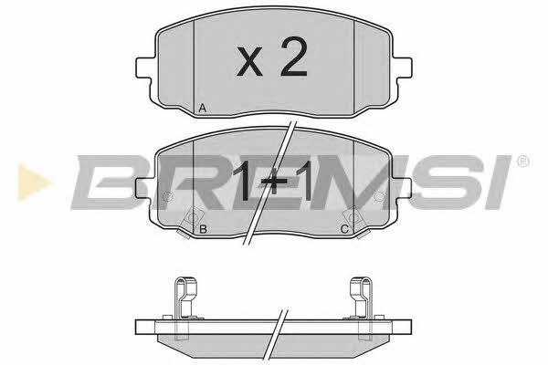 Bremsi BP3204 Brake Pad Set, disc brake BP3204: Buy near me in Poland at 2407.PL - Good price!