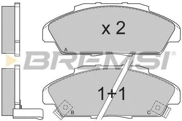 Bremsi BP2519 Brake Pad Set, disc brake BP2519: Buy near me in Poland at 2407.PL - Good price!