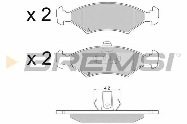 Bremsi BP2675 Brake Pad Set, disc brake BP2675: Buy near me in Poland at 2407.PL - Good price!