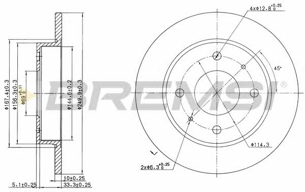 Bremsi DBB622S Tarcza hamulcowa tylna, niewentylowana DBB622S: Dobra cena w Polsce na 2407.PL - Kup Teraz!