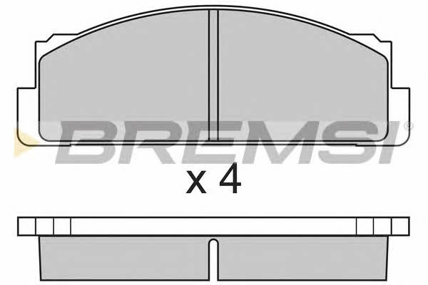 Bremsi BP2004 Тормозные колодки дисковые, комплект BP2004: Купить в Польше - Отличная цена на 2407.PL!