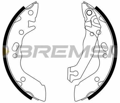 Bremsi GF0736 Brake shoe set GF0736: Buy near me in Poland at 2407.PL - Good price!