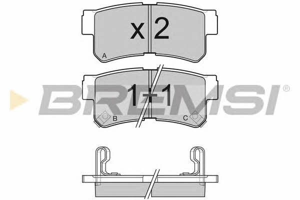 Bremsi BP3043 Brake Pad Set, disc brake BP3043: Buy near me in Poland at 2407.PL - Good price!