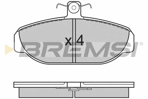 Bremsi BP2616 Тормозные колодки дисковые, комплект BP2616: Отличная цена - Купить в Польше на 2407.PL!