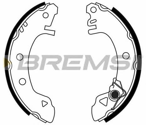Bremsi GF0214 Brake shoe set GF0214: Buy near me in Poland at 2407.PL - Good price!