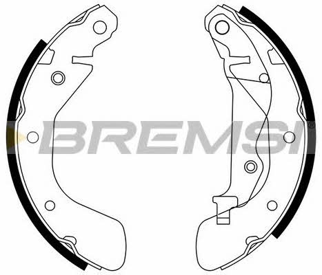 Bremsi GF0633 Brake shoe set GF0633: Buy near me in Poland at 2407.PL - Good price!