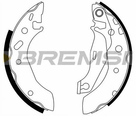 Bremsi GF0235 Brake shoe set GF0235: Buy near me in Poland at 2407.PL - Good price!