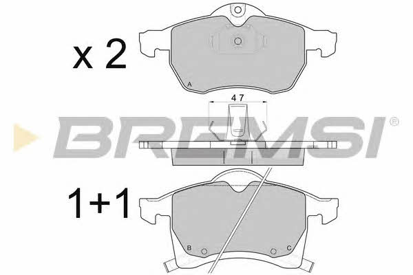 Bremsi BP2811 Brake Pad Set, disc brake BP2811: Buy near me in Poland at 2407.PL - Good price!