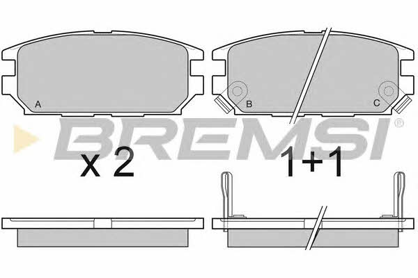 Bremsi BP3046 Brake Pad Set, disc brake BP3046: Buy near me in Poland at 2407.PL - Good price!