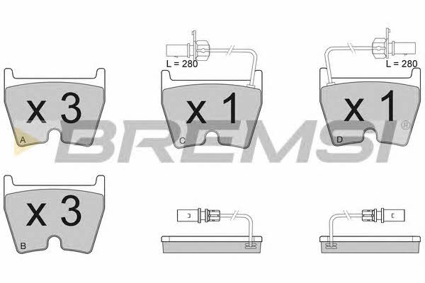 Bremsi BP3114 Brake Pad Set, disc brake BP3114: Buy near me in Poland at 2407.PL - Good price!