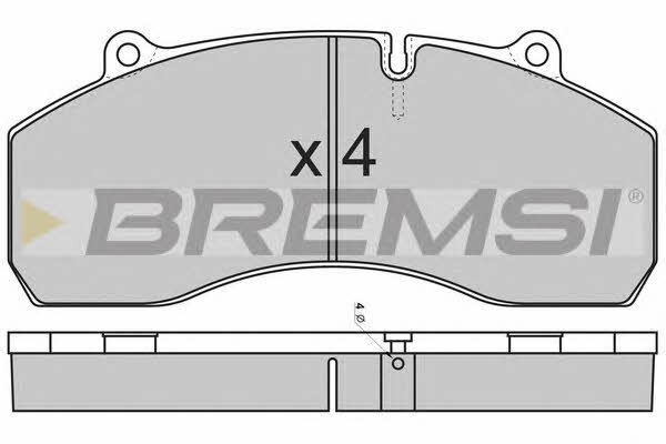 Bremsi BP7309 Тормозные колодки дисковые, комплект BP7309: Отличная цена - Купить в Польше на 2407.PL!