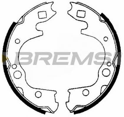 Bremsi GF0722 Parking brake shoes GF0722: Buy near me in Poland at 2407.PL - Good price!