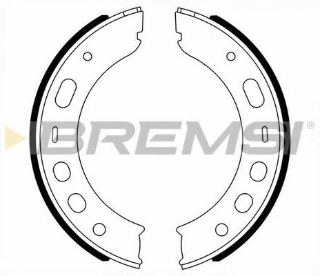 Bremsi GF0399A Parking brake shoes GF0399A: Buy near me in Poland at 2407.PL - Good price!