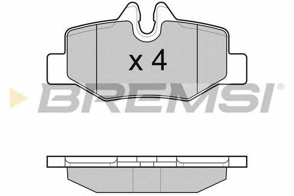 Bremsi BP3101 Brake Pad Set, disc brake BP3101: Buy near me at 2407.PL in Poland at an Affordable price!