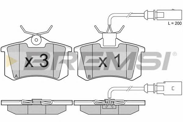 Bremsi BP2982 Brake Pad Set, disc brake BP2982: Buy near me in Poland at 2407.PL - Good price!