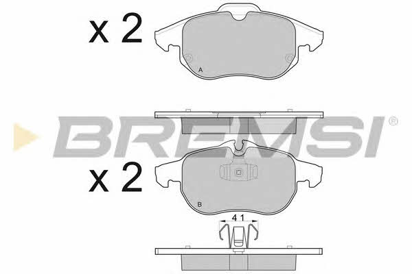 Bremsi BP3014 Brake Pad Set, disc brake BP3014: Buy near me in Poland at 2407.PL - Good price!